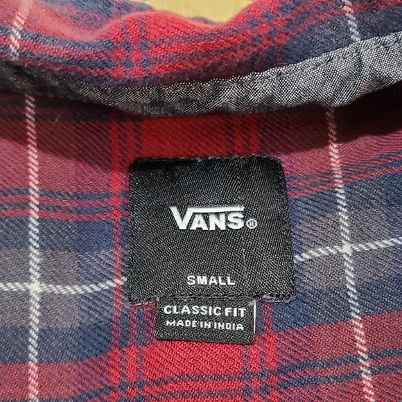 Vans Off The Wall flannel button up shirt size S - Picture 3 of 4